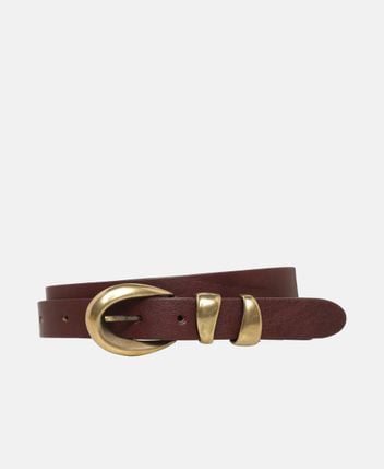 Leather belt