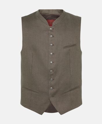 Traditional linen costume gilet