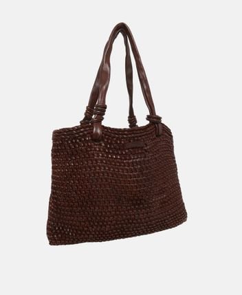 Leather shopper