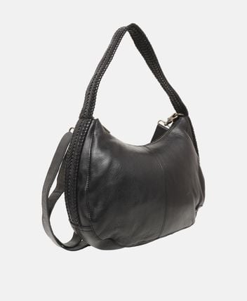 Leather shoulder bag