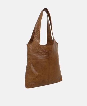 Leather shopper