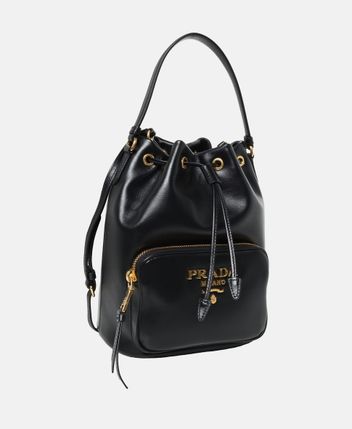 Leather bucketbag Duet