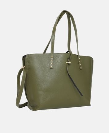 Leather shopper Riviere