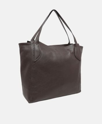 Leather shopper