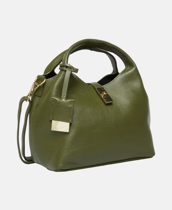 Leather handbag Vida