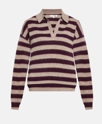 Woolen polo shirt