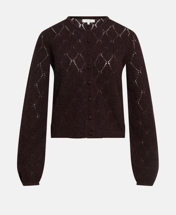 Wool-blend cardigan