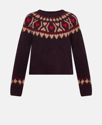 Wool-blend pullover
