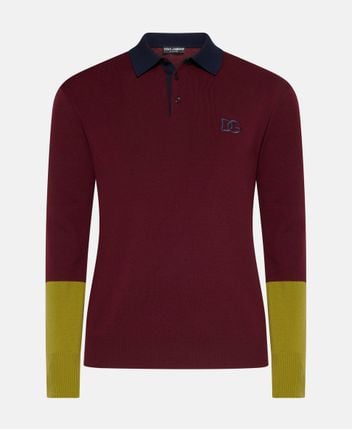 Woolen polo shirt