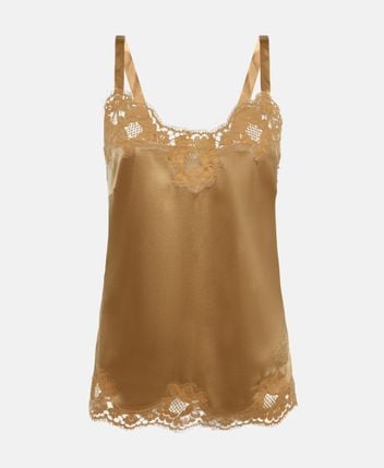 Silk-blend pyjama top