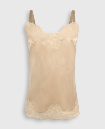 Silk-blend pyjama top
