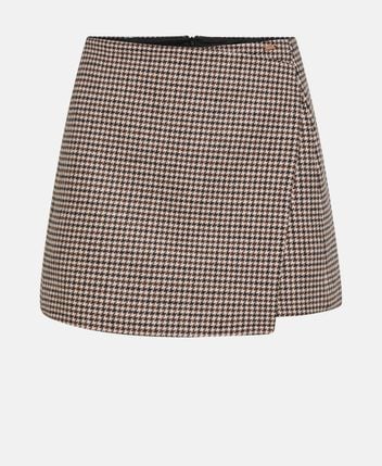 Wool-blend skirt