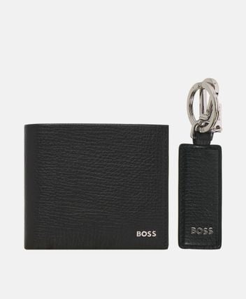 Leather wallet and keychain set Derwil
