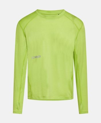 Wool long-sleeved top