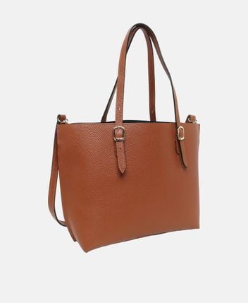 Leather tote bag