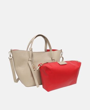 Leather shopper
