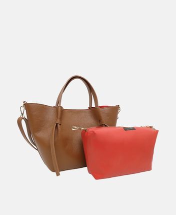Leather shopper