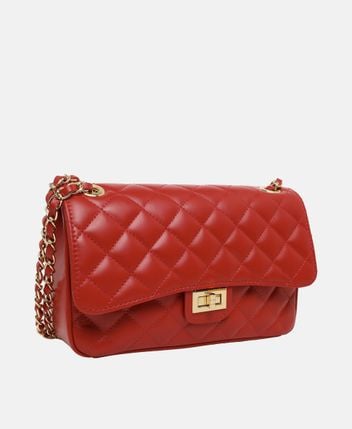 Leather shoulder bag
