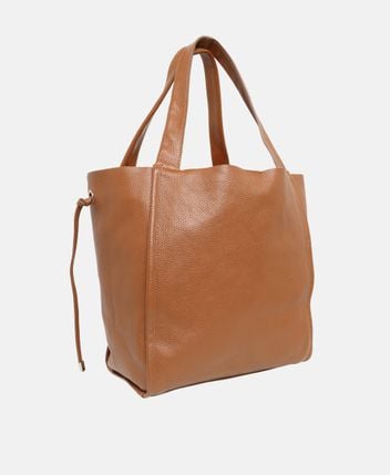 Leather shopper