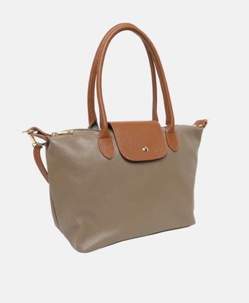 Leather shoulder bag
