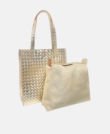 Leather shopper