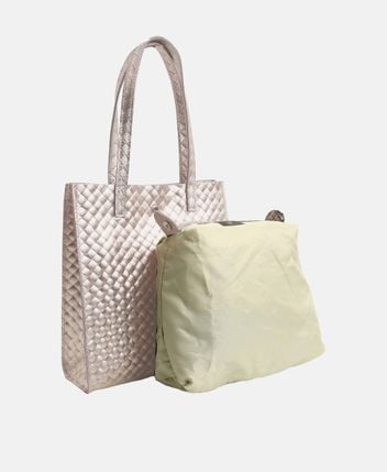 Leather shopper