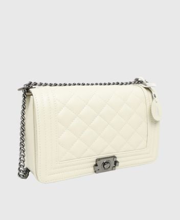 Leather shoulder bag Cartellino