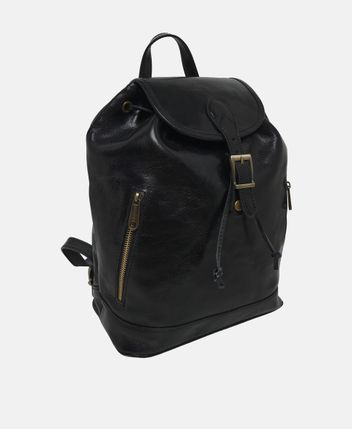 Leather backpack