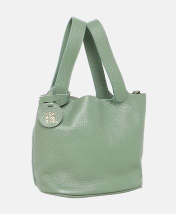 Leather bucketbag