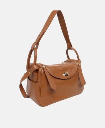 Leather shoulder bag