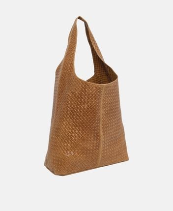 Leather shopper