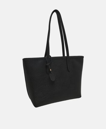 Leather tote bag