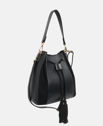 Leather bucketbag