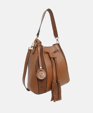 Leather bucketbag