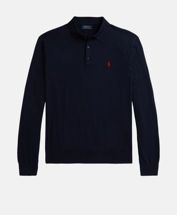 Knitted polo shirt