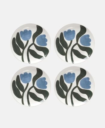 Dessert plates, set of 4 Dora
