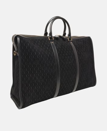 Leather duffle bag