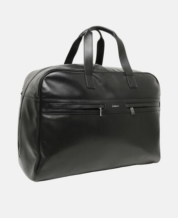 Leather duffle bag