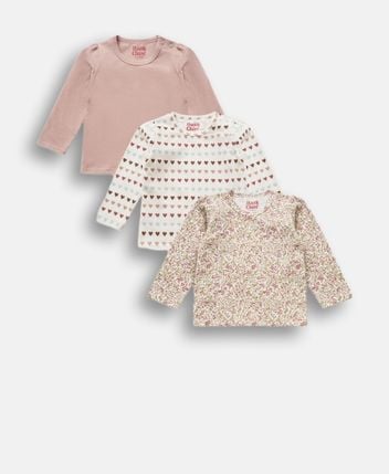 Long-sleeved top, pack of 3 Hcalda