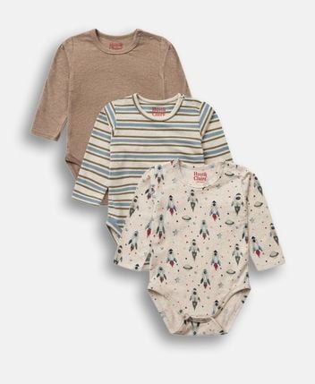 Long-sleeved body, pack of 3 Hcbertram