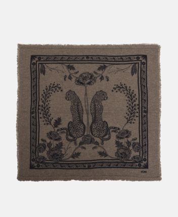 Cashmere square scarf Echarpe