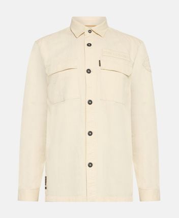 Linen-blend shirt