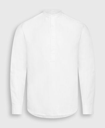 Linen-blend traditional shirt Finn