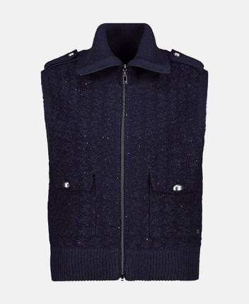 Knitted gilet