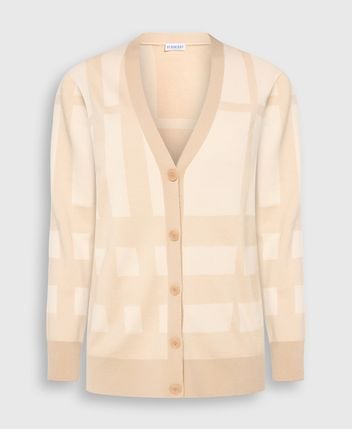 Wool-silk blend cardigan Nori