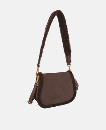 Leather shoulder bag Elli Teddy