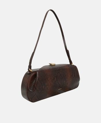 Leather shoulder bag Oyster