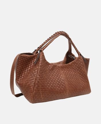 Leather shopper Pitigliano