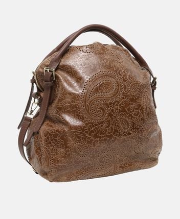 Leather shopper Cortona