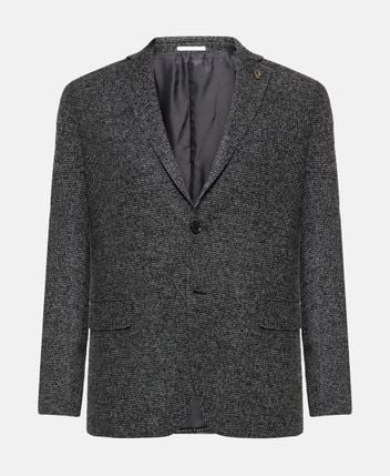 Wool-blend suit jacket